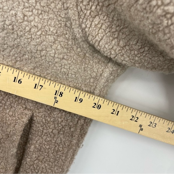 Outdoor Voices OV Megafleece pullover half zip hoodie beige Sz S - Picture 6 of 7